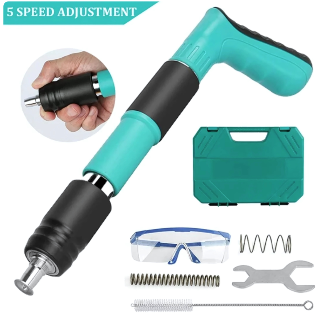 🔨 Pistola de Clavos Fulminantes con Maletín + 50 Clavos de Acero