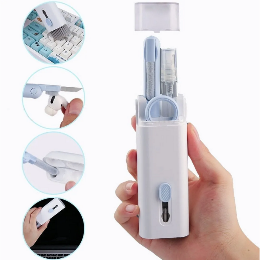🧼 BrushPro™ – Herramienta 7 en 1 de Limpieza para Teclado, Pantalla y Audífonos