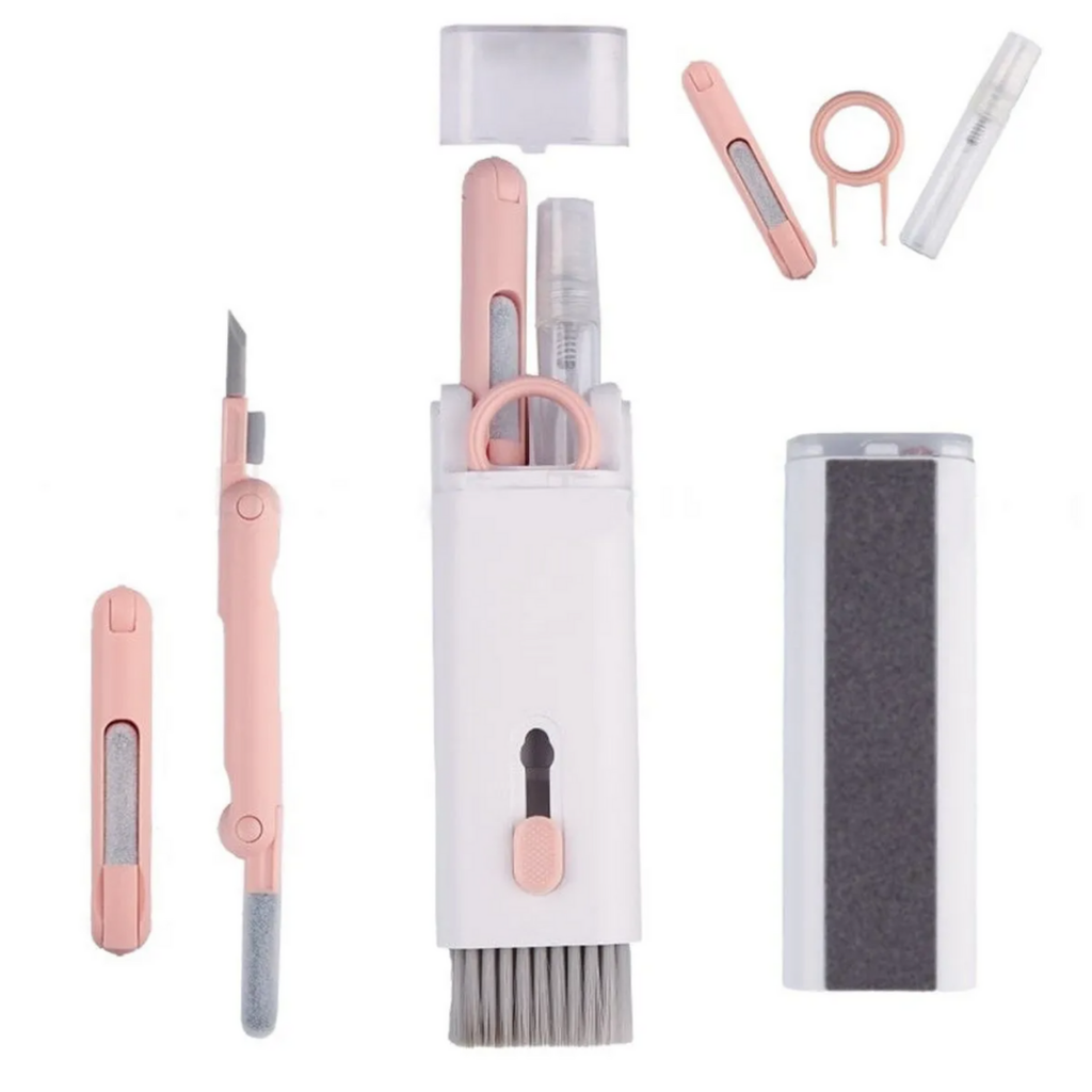 🧼 BrushPro™ – Herramienta 7 en 1 de Limpieza para Teclado, Pantalla y Audífonos