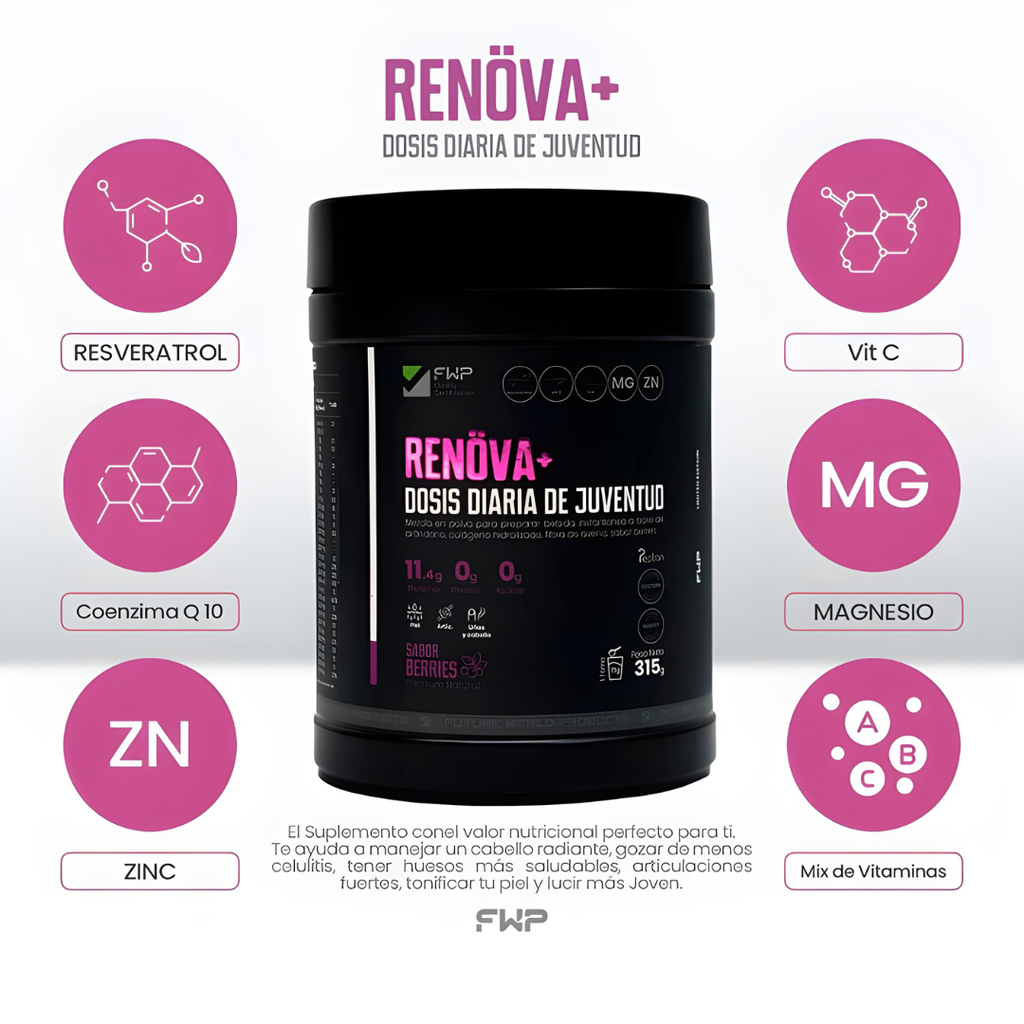 🍇🫐 Renova+: Colágeno Doblemente Hidrolizado Premium