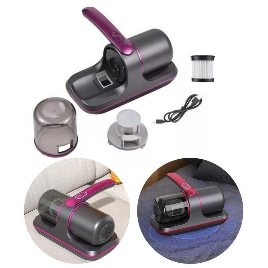 🌀✨ Aspiradora Inalámbrica de Mano Anti Ácaros con Luz UV