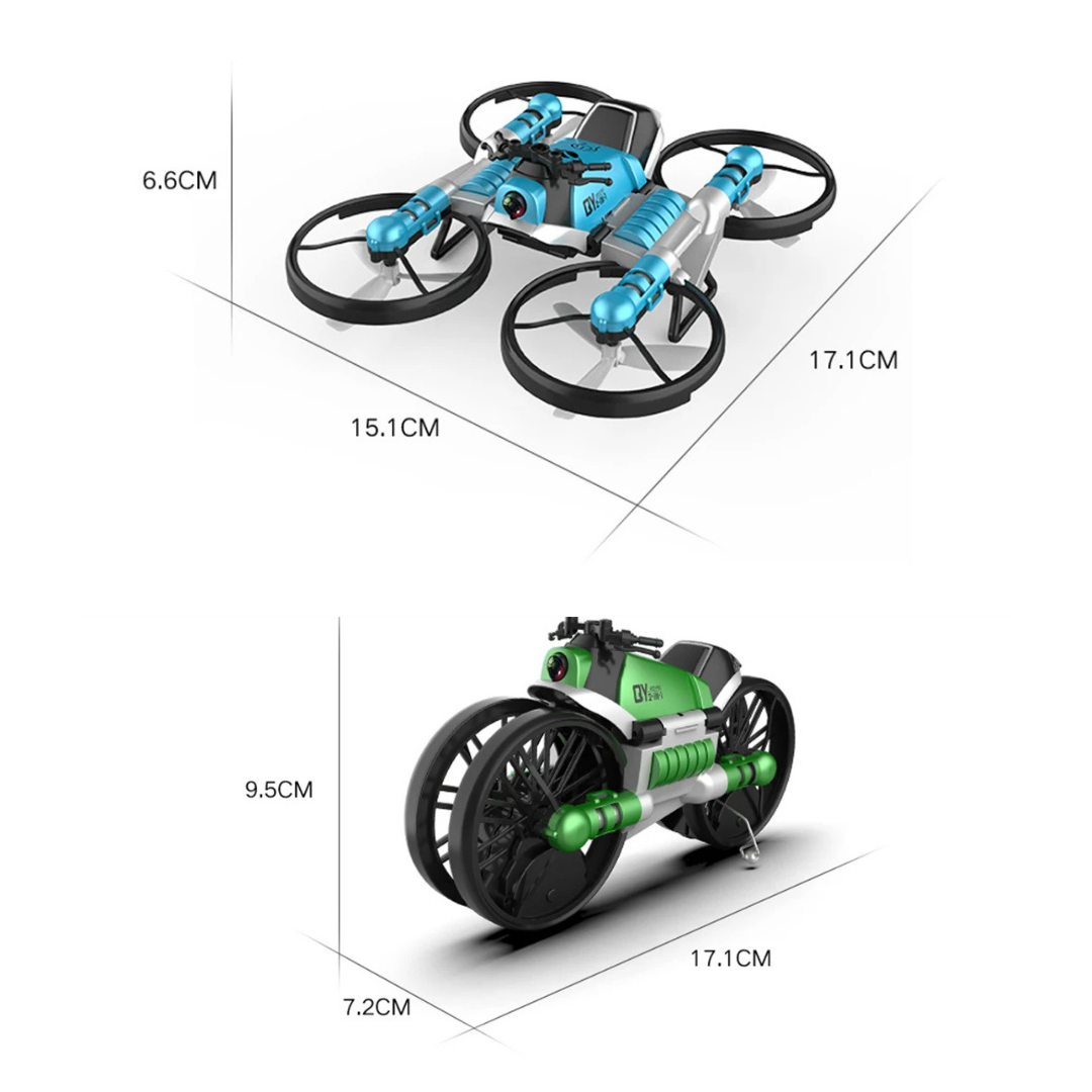 🏍🚁 Moto Drone Convertible – Tender (2 en 1)
