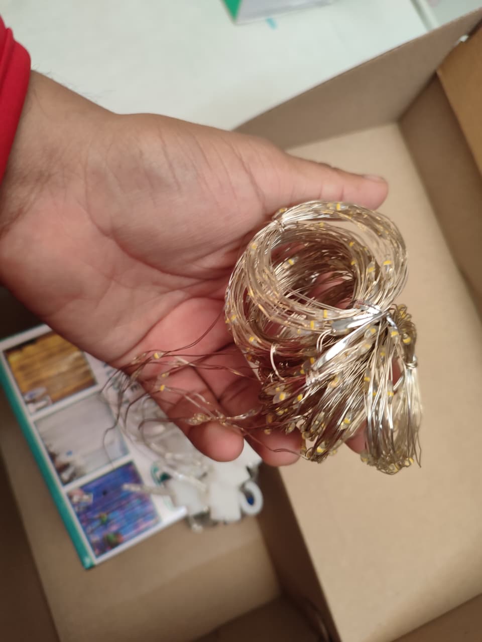 CORTINA DE LUCES CÁLIDAS Y MULTICOLOR CON MANDO