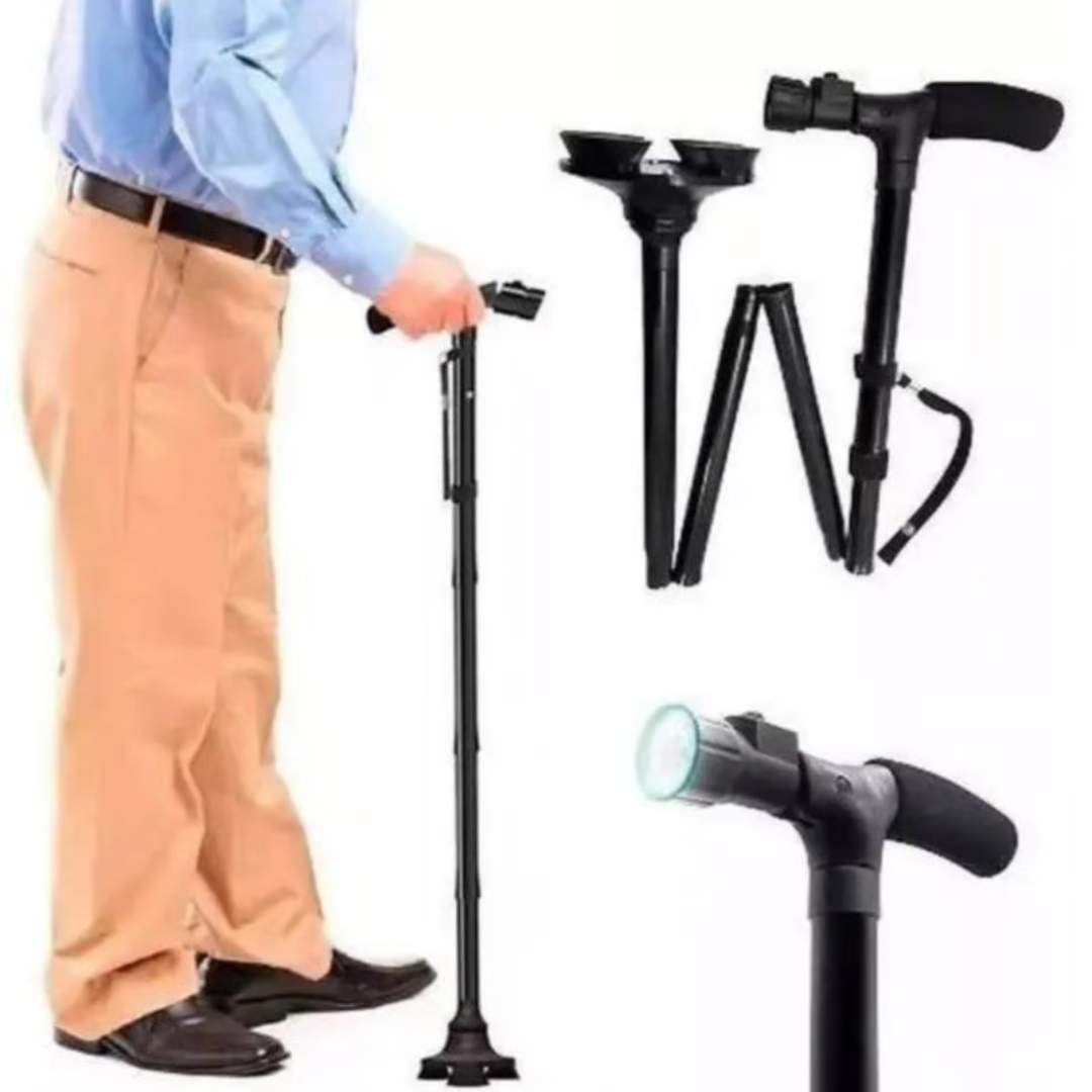 🌟 Bastón Plegable con Luz LED