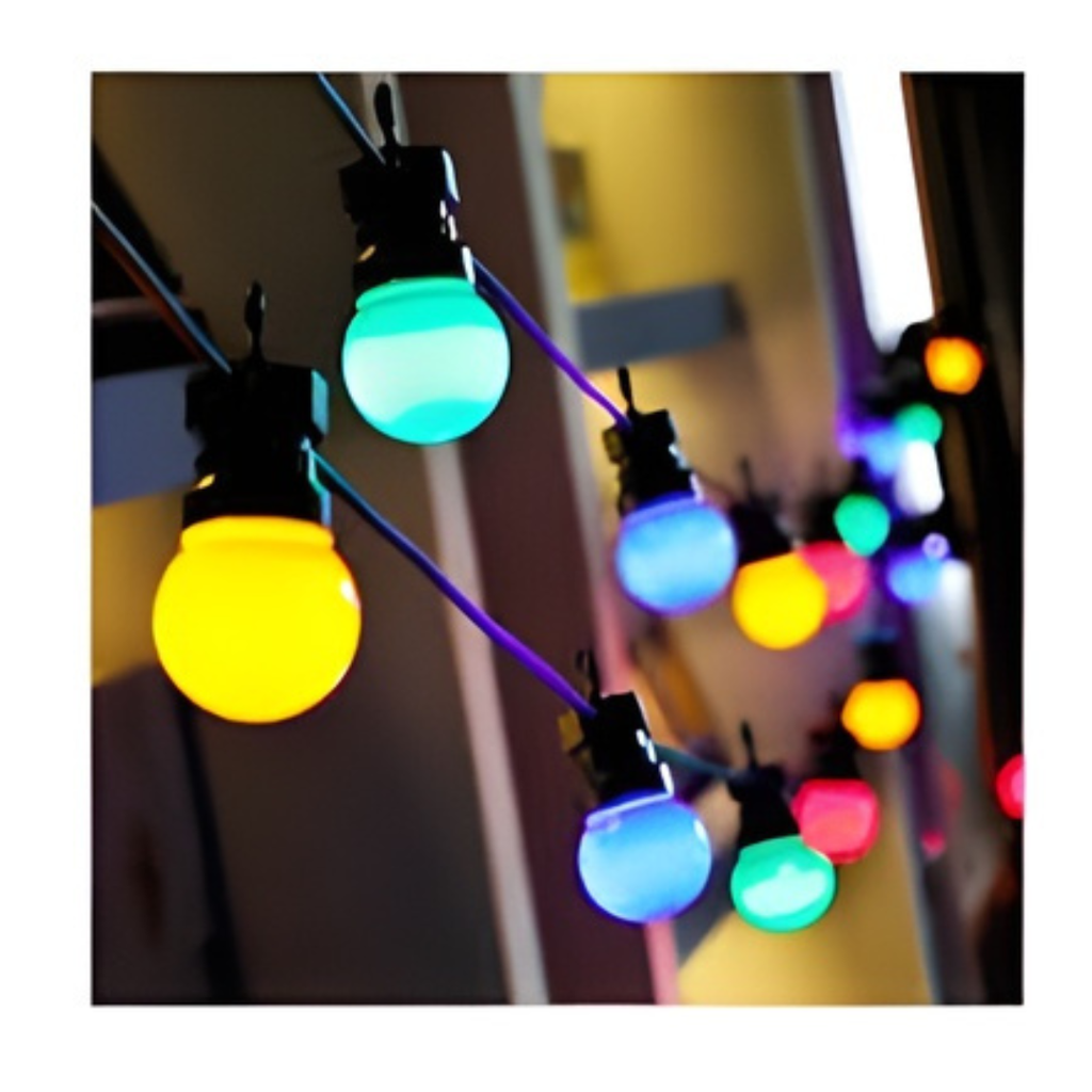 GUIRNALDA NAVIDEÑA DE 10 FOCOS MULTICOLOR