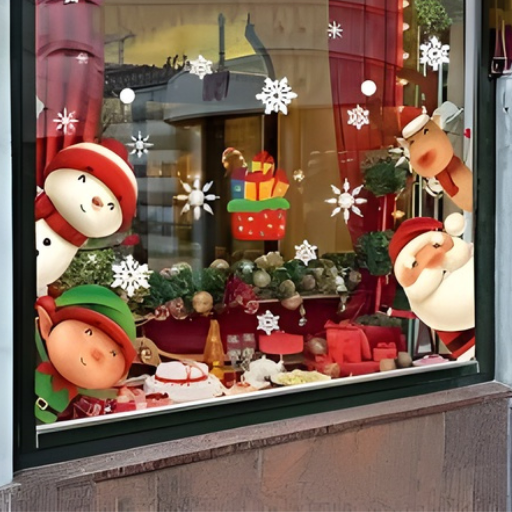 PEGATINAS DE VENTANA NAVIDEÑAS