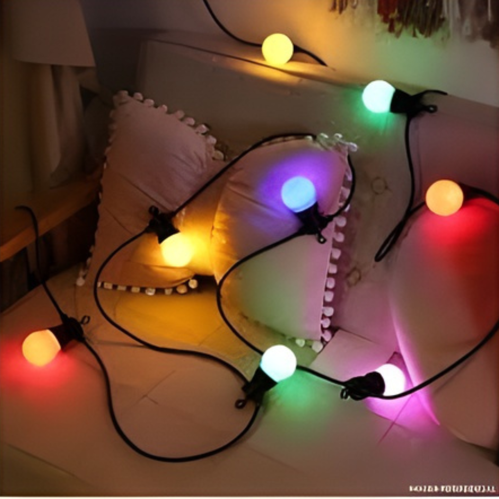 GUIRNALDA NAVIDEÑA DE 10 FOCOS MULTICOLOR