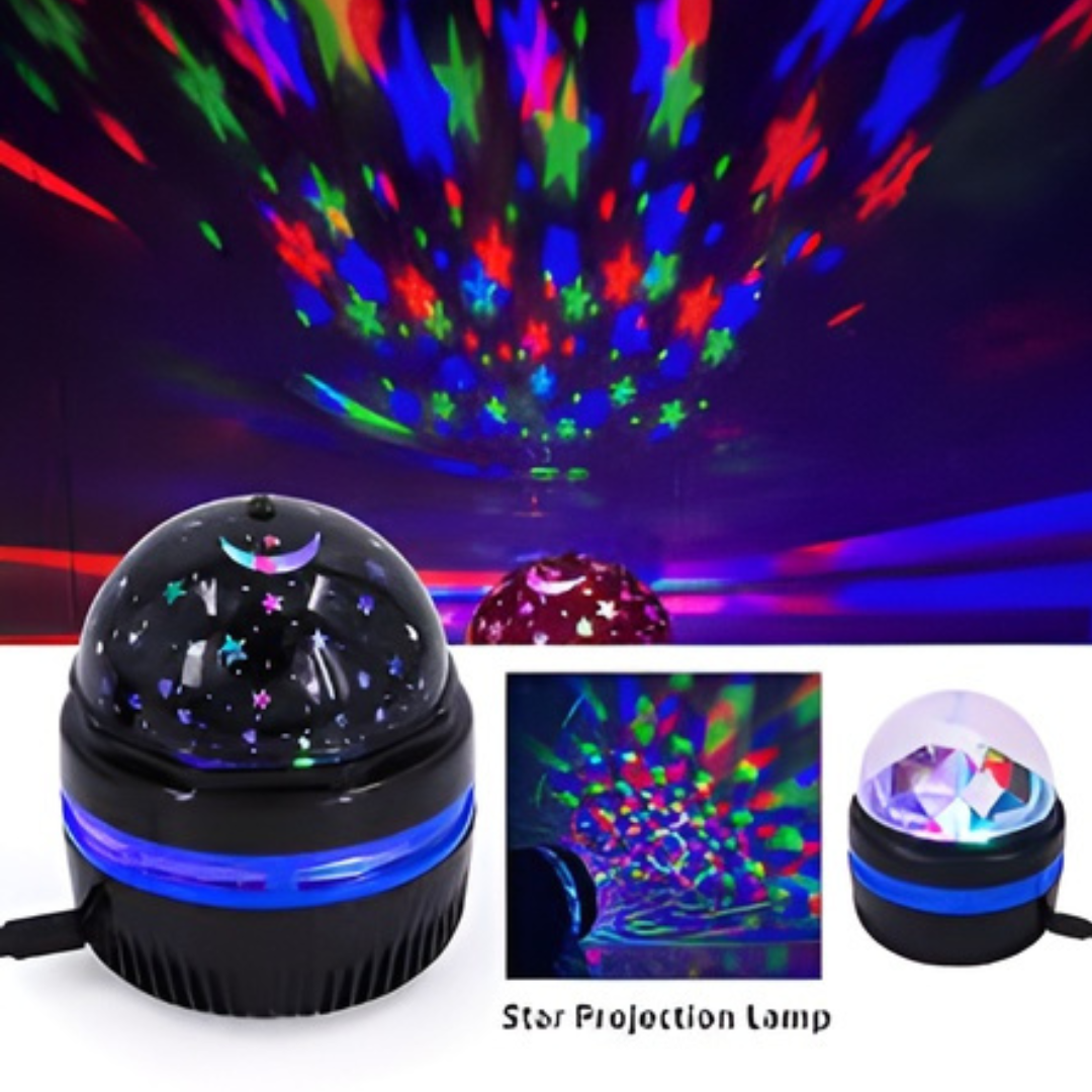 MINI PROYECTOR ESTRELLAS GIRATORIO