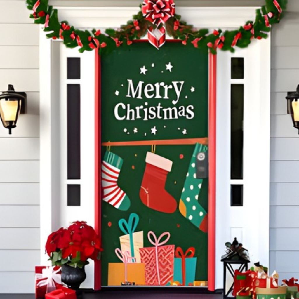 FUNDAS NAVIDEÑAS PARA PUERTAS.