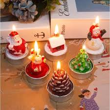 SET DE 12 VELAS DECORATIVAS NAVIDEÑAS